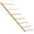  Wall-mounted Wine Rack for 7 Bottles Gold Metal