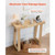 36 in Console Table, Modern Desk Behind the Couch, Wooden Rectangle Entrance Desk, Narrow Long Sofa