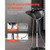 Portable Shampoo Bowl, Deep Shampoo Sink with Adjustable Height & Angle, Includes Drain Hose, Showe