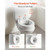 Raised Toilet Seat, 300 lbs Load Capacity, 3.5-Inch Lift Height, Commode Elevated Toilet Seat Riser
