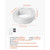 Raised Toilet Seat, 300 lbs Load Capacity, 3.5-Inch Lift Height, Commode Elevated Toilet Seat Riser