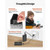 Heated Socks, 6000mAh Battery Powered, Rechargeable Heating Socks with 4 Heating Levels, Electric H