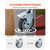 Bedside Commode Chair with Wheels, 350 lbs Capacity, 4-in-1 Portable Toilet and Raised Toilet Seat 
