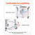 Bedside Commode Chair with Wheels, 350 lbs Capacity, 4-in-1 Portable Toilet and Raised Toilet Seat 