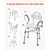 Swivel Shower Chair with Arms and Back, 500 lbs Heavy Duty Bench Seat for Inside Shower Stall and B