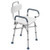 Swivel Shower Chair with Arms and Back, 500 lbs Heavy Duty Bench Seat for Inside Shower Stall and B