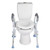 Raised Toilet Seat with Arms, 300 lbs Load Capacity, Adjustable Height, Widened Commode Elevated To
