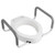 Raised Toilet Seat with Arms, 300 lbs Load Capacity, 3.5-Inch Lift Height, Widened Commode Elevated