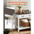47 in Console Table, Farmhouse Desk Behind the Couch with Drawers and Bottom Storage Shelf, Wooden 