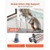 Sliding Shower Chair, 400 lbs Capacity Tub Transfer Bench for Bathtub, Heavy Duty Shower Bench with
