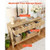 47 in Console Table, Farmhouse Desk Behind the Couch with Drawers and Bottom Storage Shelf, Wooden 