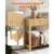 47 in Console Table, Farmhouse Desk Behind the Couch with Drawers and Bottom Storage Shelf, Wooden 