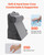 Bed Wedge Pillow for Sleeping, 3 Pcs Adjustable Orthopedic Bed Wedge Set, with Washable Cover & Foa
