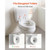 Raised Toilet Seat, 300 lbs Load Capacity, 3.5-Inch Lift Height, Commode Elevated Toilet Seat Riser