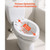 Raised Toilet Seat, 300 lbs Load Capacity, 3.5-Inch Lift Height, Commode Elevated Toilet Seat Riser