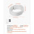 Raised Toilet Seat, 300 lbs Load Capacity, 3.5-Inch Lift Height, Commode Elevated Toilet Seat Riser