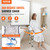 Swivel Shower Chair 360 Degree, Adjustable Shower Seat with Pivoting Arms for Inside Showers or Tub