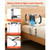 Bed Rail for Elderly, Foldable & Extendable Bedside Assist Rail with Side Handles & PU Handrail, Ad