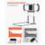 Bed Rail for Elderly, Foldable & Extendable Bedside Assist Rail with Side Handles & PU Handrail, Ad