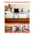 Bed Rail for Elderly, Foldable & Extendable Bedside Assist Rail with Side Handles & PU Handrail, Ad
