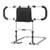Bed Rail for Elderly, Foldable & Extendable Bedside Assist Rail with Side Handles & PU Handrail, Ad