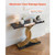 39 in Gold Console Table, Modern Desk Behind the Couch, Wood Rectangle Entrance Desk, Narrow Long S