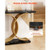 39 in Gold Console Table, Modern Desk Behind the Couch, Wood Rectangle Entrance Desk, Narrow Long S