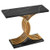 39 in Gold Console Table, Modern Desk Behind the Couch, Wood Rectangle Entrance Desk, Narrow Long S