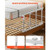 Foldable Bed Rail for Elderly, 38 in Bedside Assist Rail with Fixing Strap, Adjustable Height Pipe 