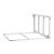 Foldable Bed Rail for Elderly, 38 in Bedside Assist Rail with Fixing Strap, Adjustable Height Pipe 