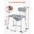 Bedside Commode Chair, 500 lbs Weight Capacity, 4-in-1 Portable Toilet and Raised Toilet Seat with 