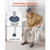 Bedside Commode Chair, 500 lbs Weight Capacity, 4-in-1 Portable Toilet and Raised Toilet Seat with 