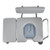 Bedside Commode Chair, 500 lbs Weight Capacity, 4-in-1 Portable Toilet and Raised Toilet Seat with 