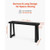 56 in Console Table, Modern Desk Behind the Couch, Wooden Rectangle Entrance Desk, Narrow Long Sofa