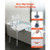 Tub Transfer Bench for Bathtub, 400 lbs Capacity Heavy Duty Shower Chair with Arm, Backrest and Cur