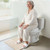 Raised Toilet Seat, 350 lbs Capacity, 5-Inch Lift Height, Commode Elevated Toilet Seat Riser with E