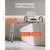 Sliding Shower Chair, 400 lbs Tub Transfer Bench for Bathtub with Swivel Seat, Shower Bench with Pi