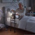 Bed Rails for Elderly Adults Bed Side Assist Rail with Floor Support, Motion Sensor LED Light, 300L
