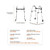 Folding Walker, 2-Button Foldable Walker with 5" Wheels & 8-Level Adjustable Height, 350LBS Loading