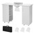 Manicure Table, Nail Table Station with Electric Dust Collector, Moveable Nail Tech Desk with 8 Whe