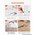Bed Rails for Elderly Adults 200LBS Loading Bed Side Assist Rail, with Motion Sensor LED Light, Adj