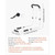 Bed Rails for Elderly Adults 200LBS Loading Bed Side Assist Rail, with Motion Sensor LED Light, Adj