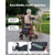 Rollator Walker with Seat for Seniors, Foldable Rolling Walker, Lightweight Aluminum Mobility Walki