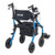 2-in-1 Rollator Walker & Transport Chair for Seniors, Foldable Rolling Walker Wheelchair, Lightweig