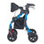 2-in-1 Rollator Walker & Transport Chair for Seniors, Foldable Rolling Walker Wheelchair, Lightweig