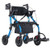 2-in-1 Rollator Walker & Transport Chair for Seniors, Foldable Rolling Walker Wheelchair, Lightweig