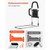 Bed Rail for Elderly, Bedside Assist Rails with Side Handle and PU Handrail, Adjustable Height Carb