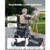 Rollator Walker with Seat for Seniors, Foldable Rolling Walker, Lightweight Aluminum Mobility Walki