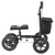 Folding Knee Scooter, Aluminum Steerable Knee Walker with Height-Adjustable Handlebar & Knee Pad, 1