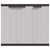 Outdoor Storage Cabinet Gray and Black 38.2"x14.6"x33.5" PP
